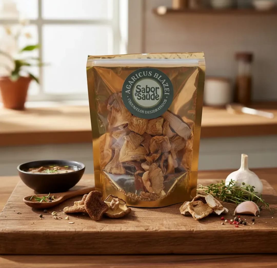 Chips de Cogumelos Agaricus Blazei 25g