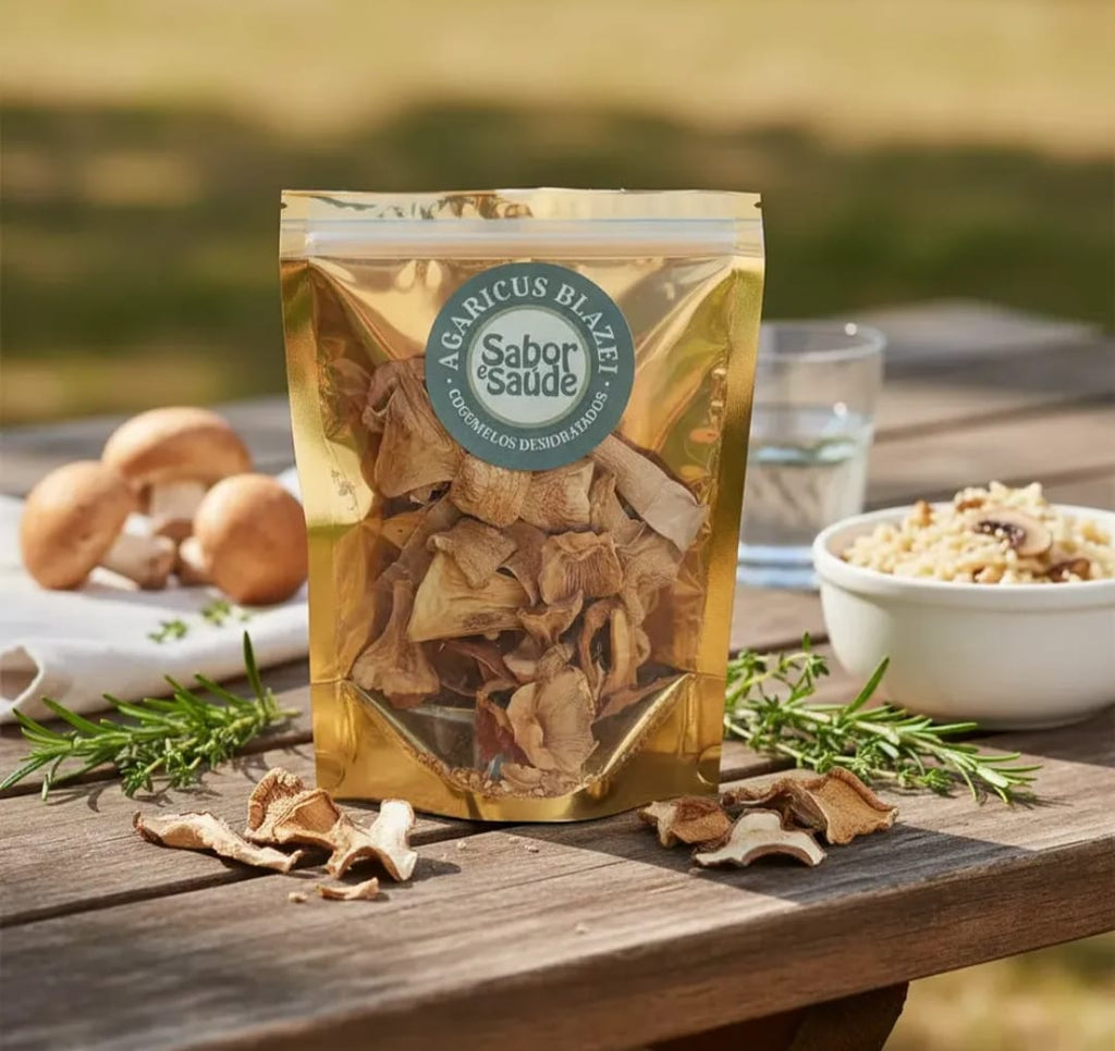 Chips de Cogumelos Agaricus Blazei 25g