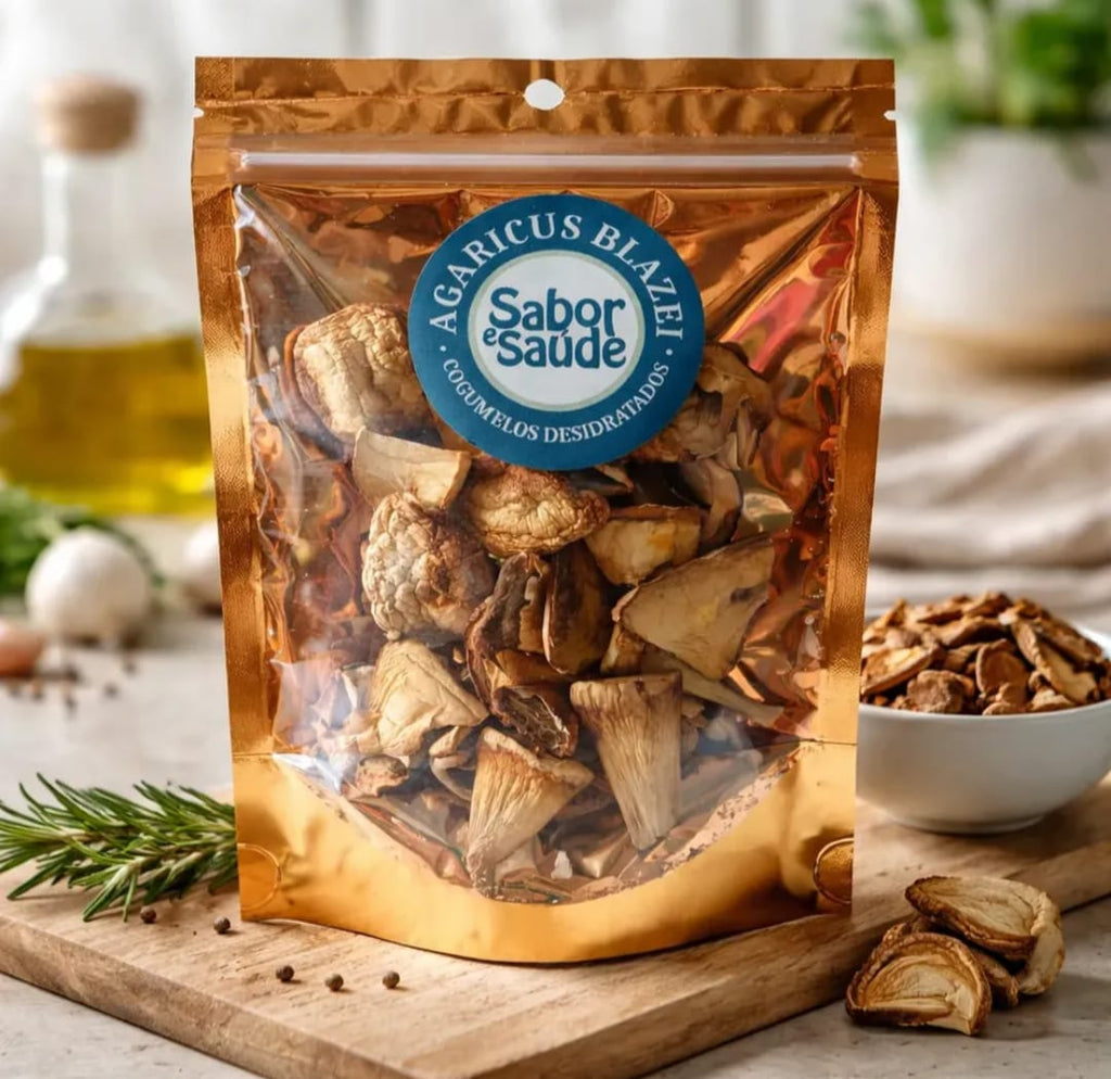 Chips de Cogumelos Agaricus Blazei 25g